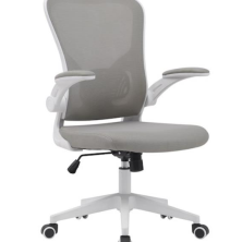 SILLA OFICINA MOD. FAMARA C/GRIS ESTRUCTURA BLANCA