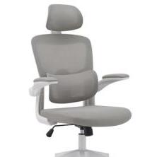 SILLA OFICINA MOD. AROA C/GRIS ESTRUCTURA BLANCA